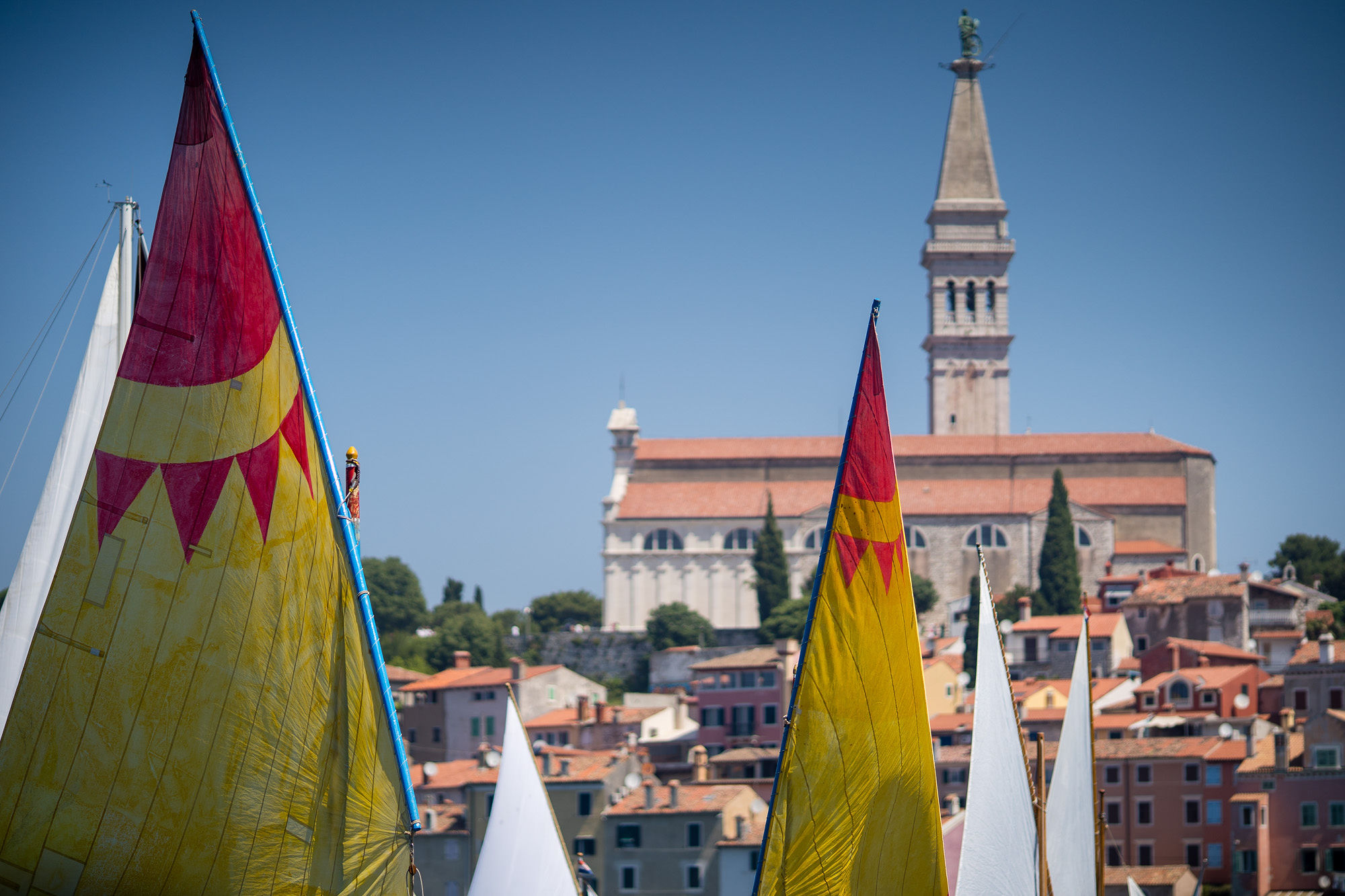 Regatta of traditional boats in Rovinj
