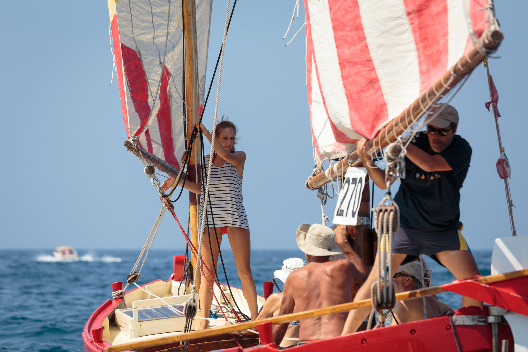 Regatta of traditional boats in Rovinj