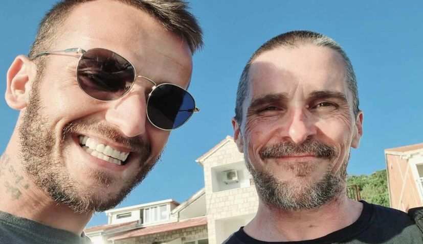 Actor Christian Bale enjoying holiday in Croatia  