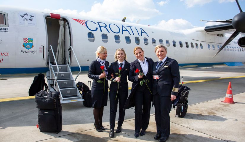 All female Croatia Airlines crew marks International Women’s Day