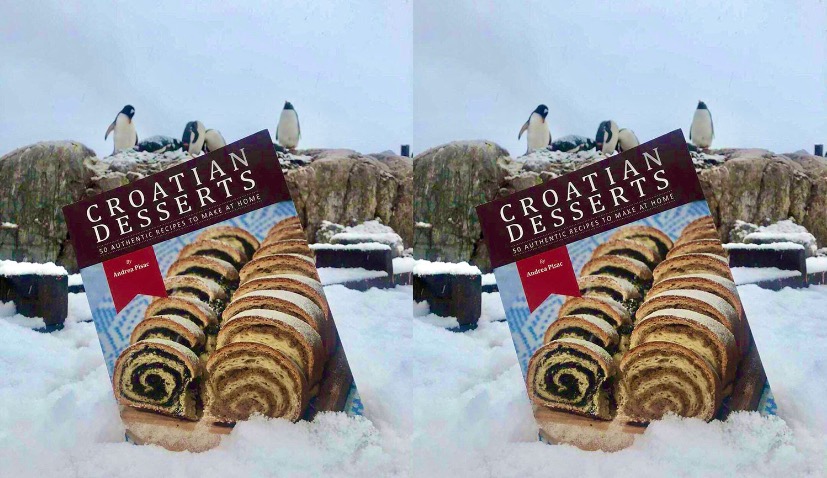 The bestselling Croatian Desserts cookbook travels to Antarctica