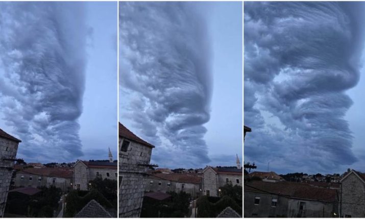 VIDEO: Unusual phenomenon over island of Hvar filmed