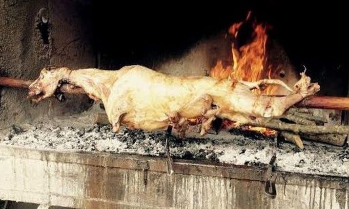 How to cook lamb on the spit Croatian style