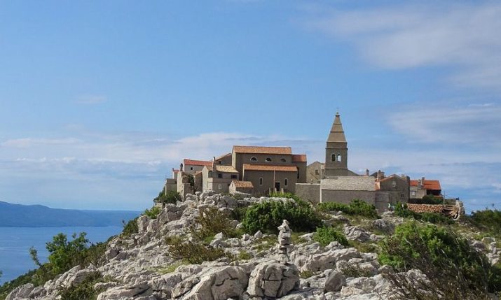 Old Croatian cliff-top city with a population today of only two