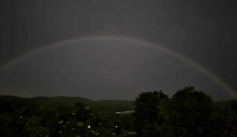 Rare moon rainbow spotted in Croatia 