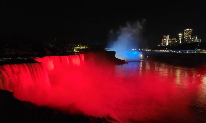 Niagara Falls to be illuminated in Croatian flag colours