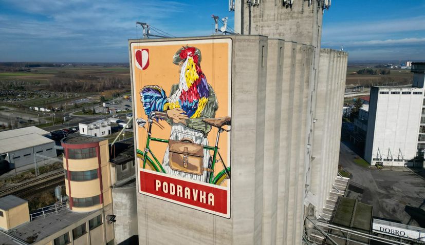 PHOTOS: New Podravka mural at Koprivnica’s entrance