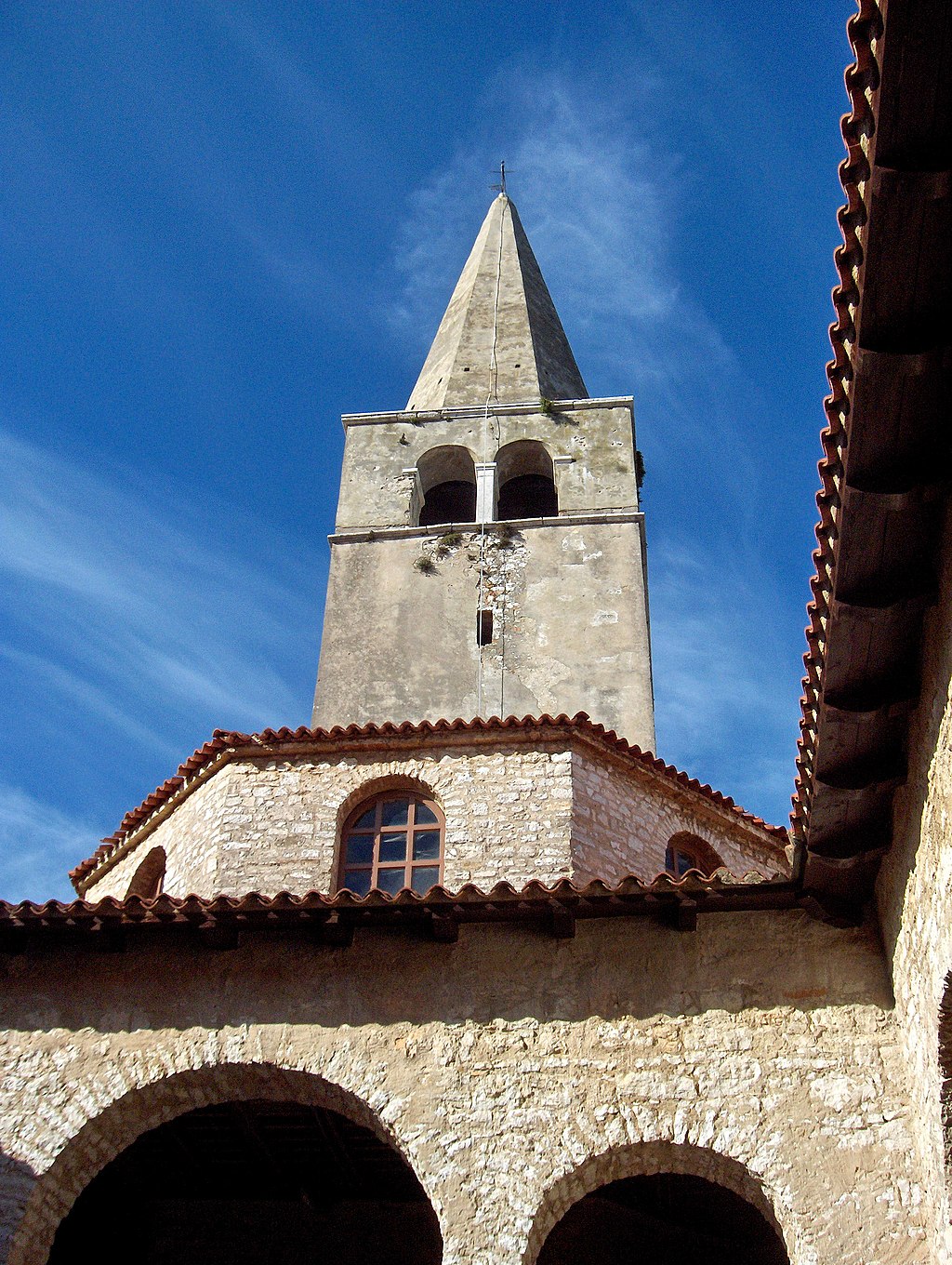 UNESCO protected Euphrasian Basilica in Poreč being reconstructed 