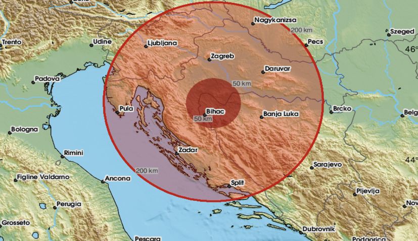 Slunj, earthquake